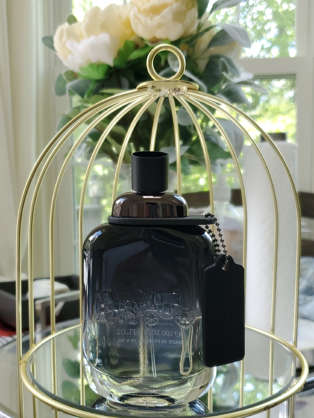 Coach Black Gradient Glass Fragrance Bottle NIB TESTER
